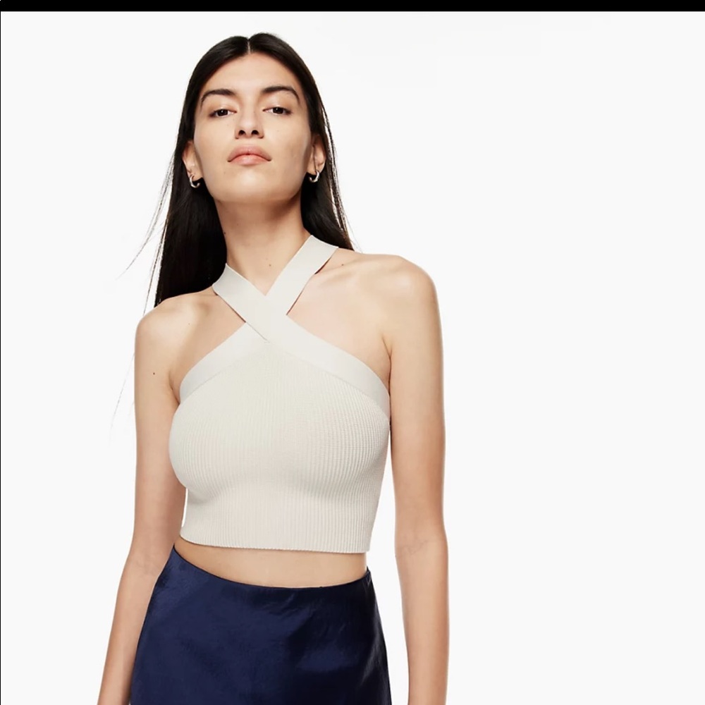 NWT Aritzia BABATON Sculpt Knit Crop Tank